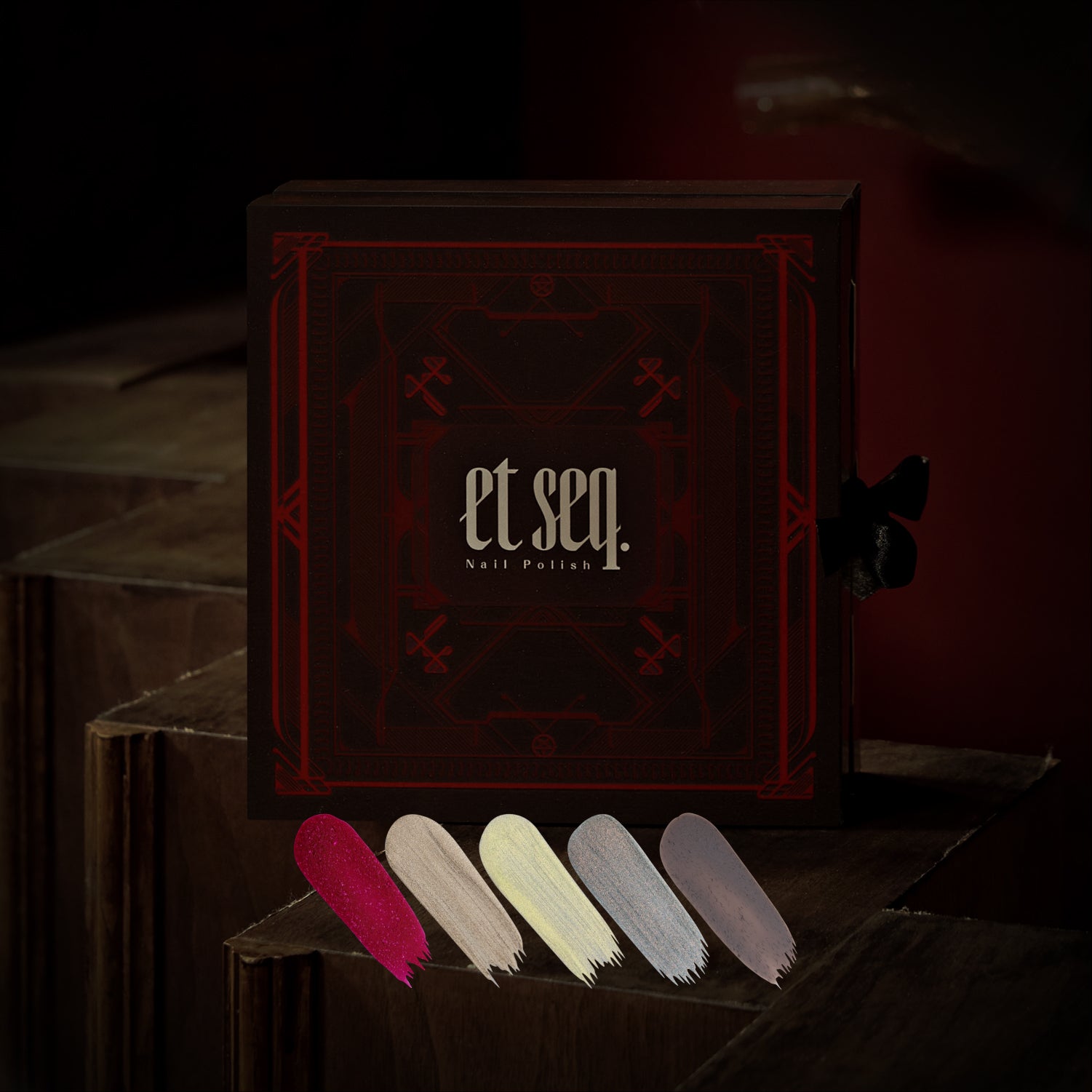 【限定BOX付き】京極夏彦五色セット【送料無料】 - et seq.(エセク)羽根ペンネイルポリッシュ - 偏光マニキュア